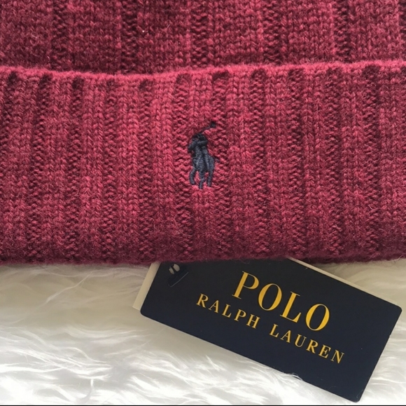 NWT Men's Ralph Lauren Polo Wide Rib Cuffed Beanie - Picture 2 of 6